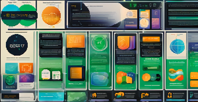 An infographic detailing token standards in smart contracts, divided into two sections for ERC-20 and ERC-721 tokens, with colorful icons and a gradient background.