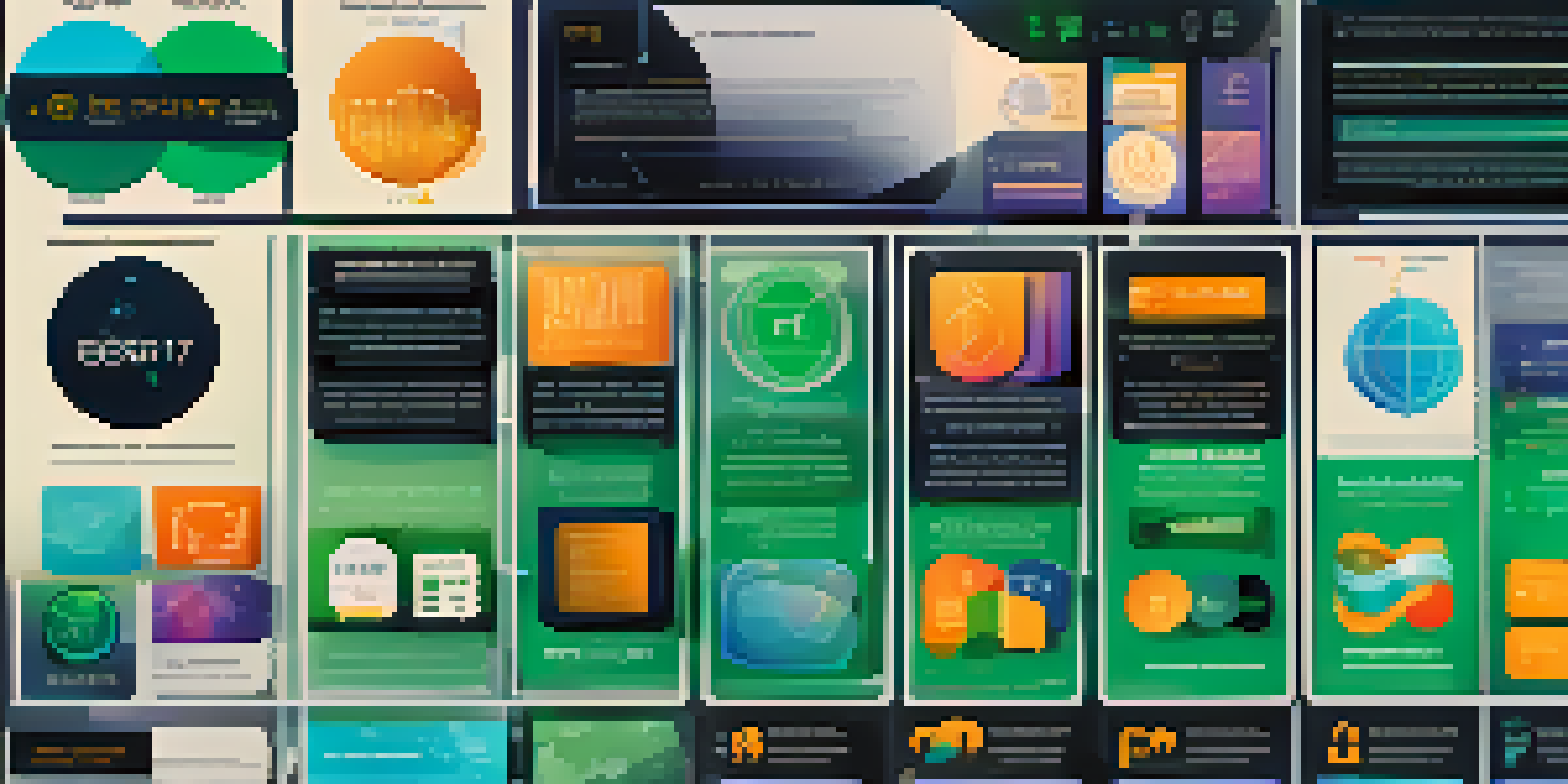 An infographic detailing token standards in smart contracts, divided into two sections for ERC-20 and ERC-721 tokens, with colorful icons and a gradient background.