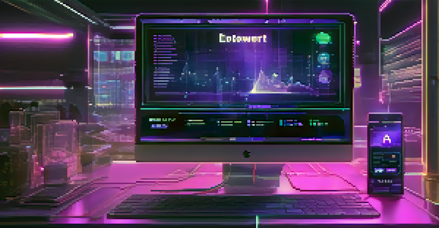 A close-up of a digital screen showing a smart contract interface on the Ethereum network, with holographic elements around it.