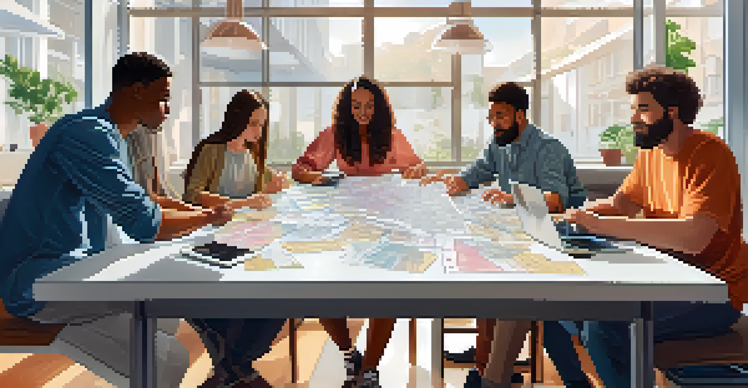 A diverse group of people collaborating on Ethereum security strategies around a large table with digital devices and papers.