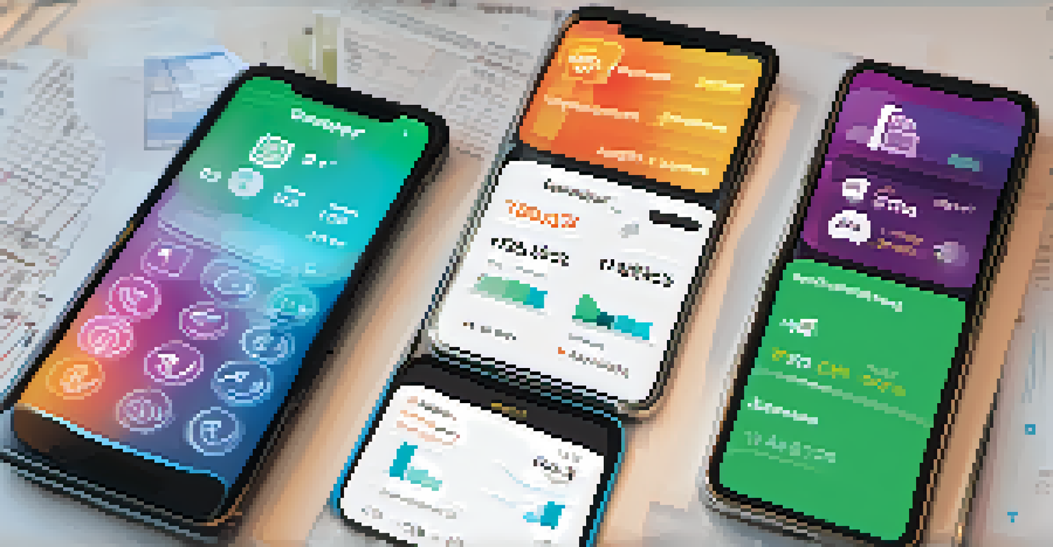 A close-up of a smartphone displaying a digital wallet interface with various financial options.