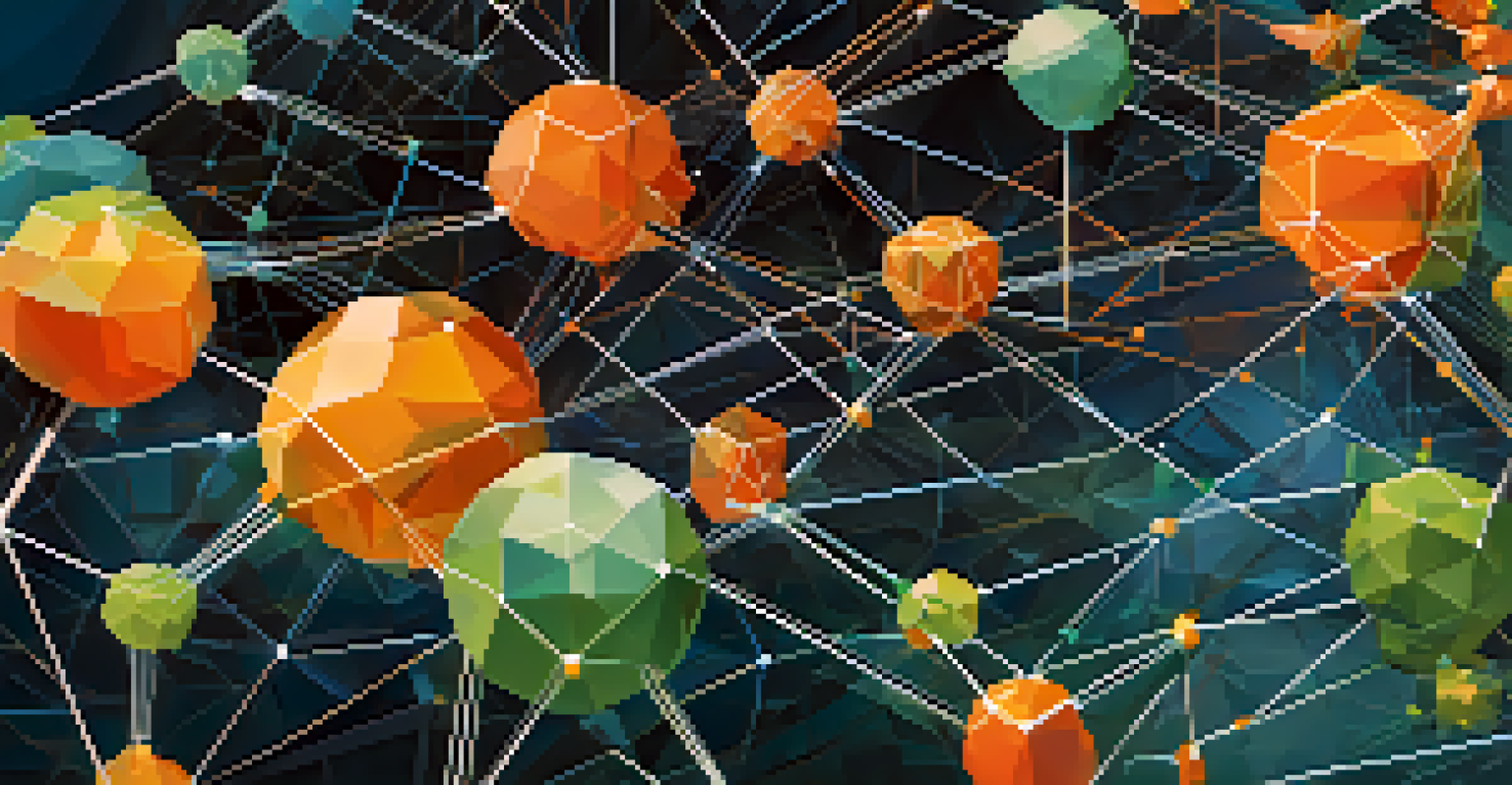 An abstract image illustrating decentralization with interconnected nodes and vibrant colors representing various job roles in the Ethereum ecosystem.