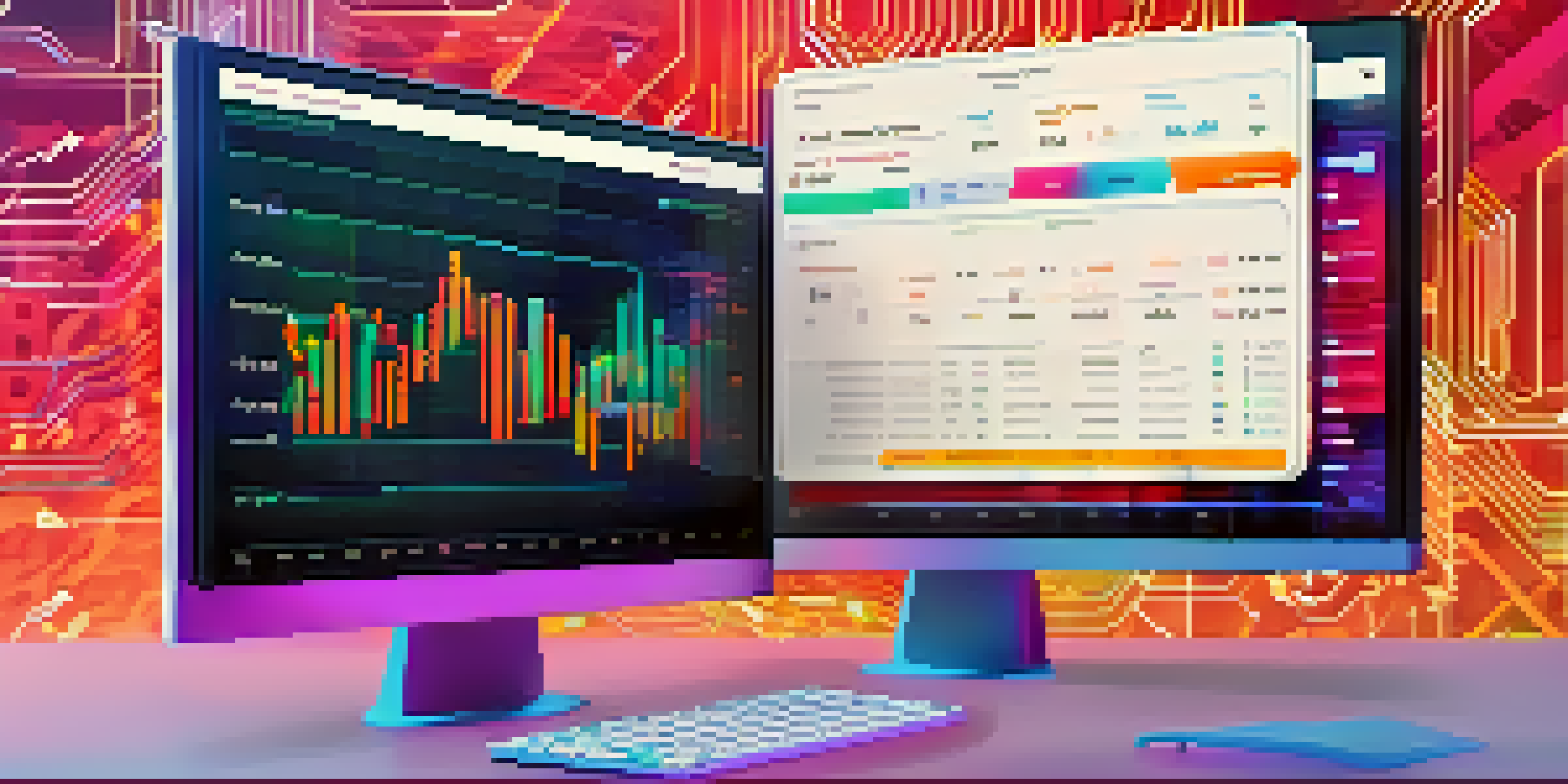 A close-up view of a cryptocurrency trading platform interface showing KYC and AML compliance notifications, with abstract digital patterns in the background.