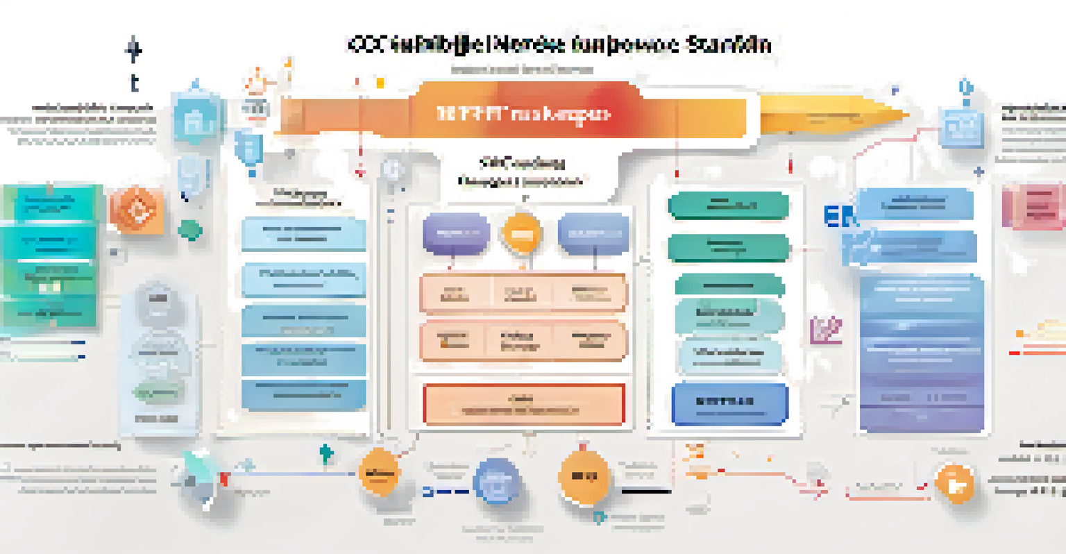 An infographic illustrating the differences between ERC-721 and ERC-1155 token standards with icons and labels.
