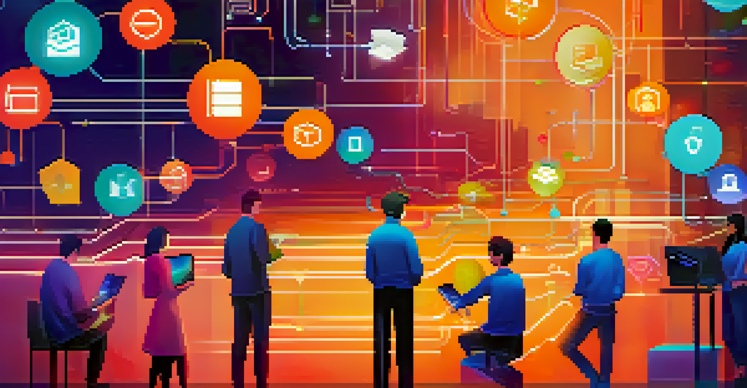 A user interacting with a virtual dApp interface that features ENS integration, showing easy-to-read identifiers like 'yourname.eth', set in a vibrant and engaging digital environment.