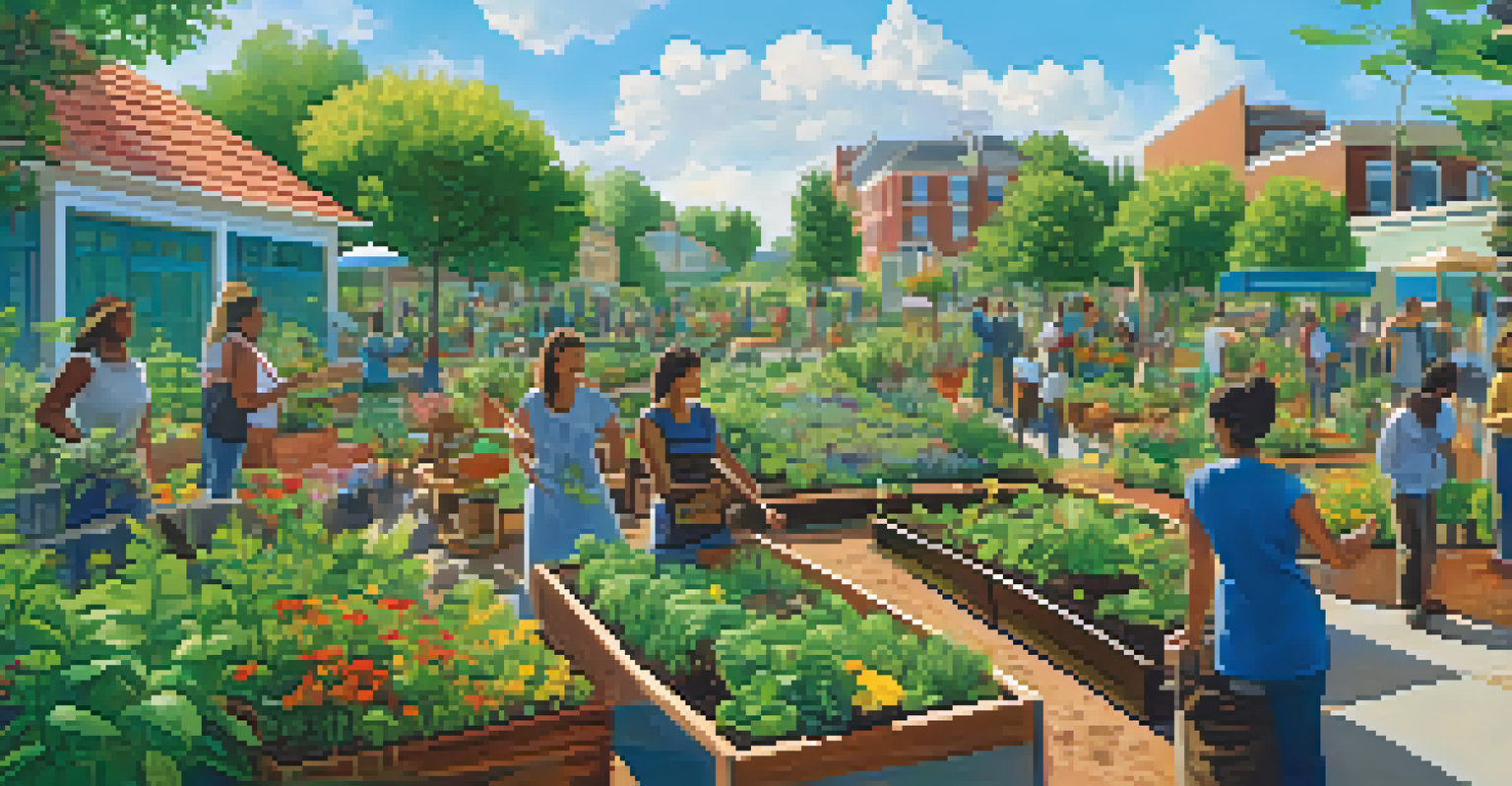 An abstract image of a community garden representing the proof-of-stake mechanism, filled with greenery and colorful flowers.