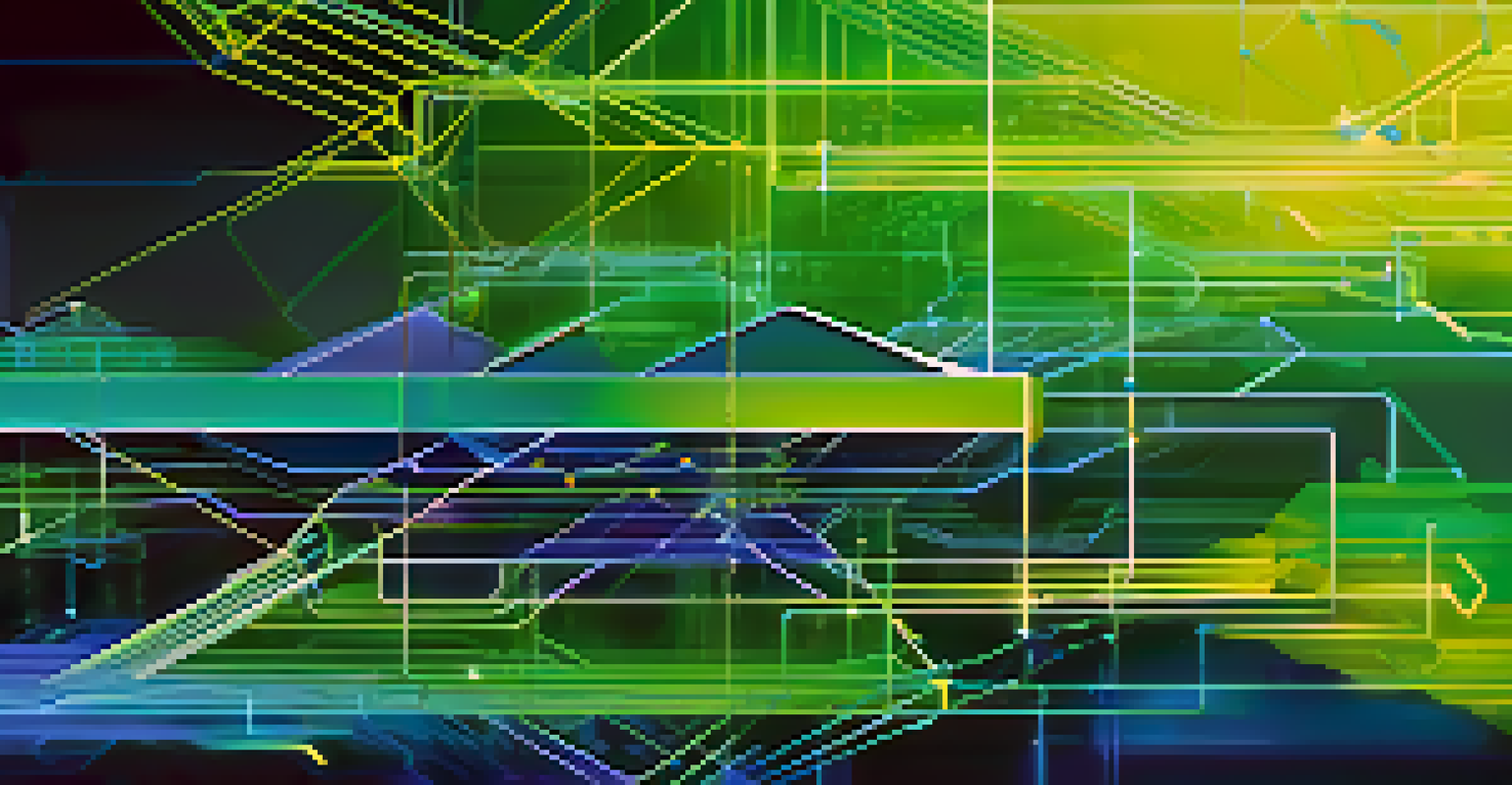 An abstract digital representation of interconnected nodes symbolizing Layer 2 solutions in blockchain technology.