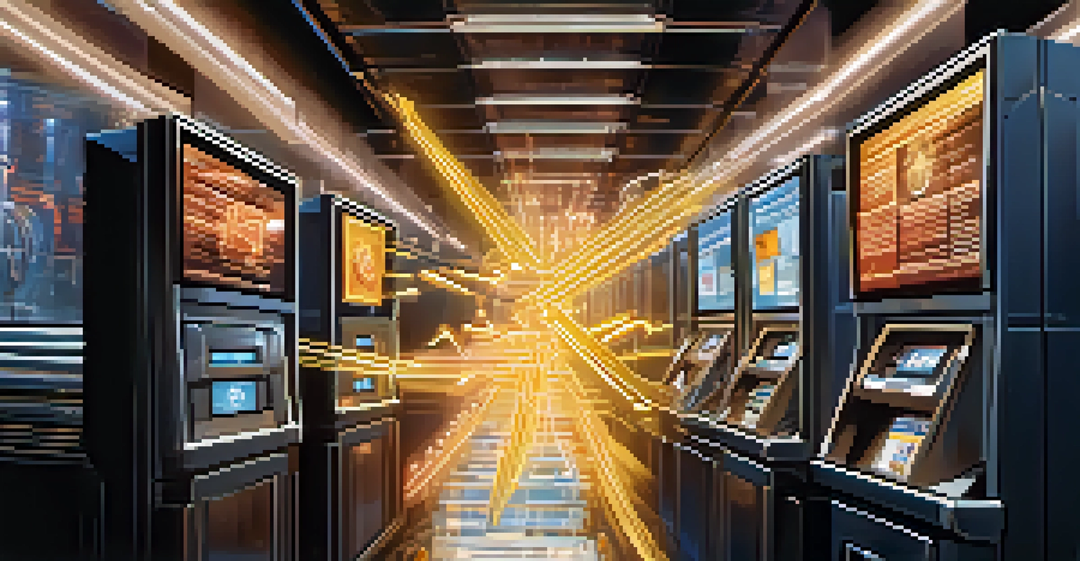 An illustration depicting two users making rapid transactions in a State Channel with glowing currency symbols and secure visuals.