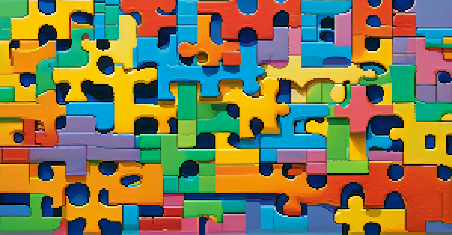 An abstract image of interlocking puzzle pieces representing different blockchains, illuminated with soft light.