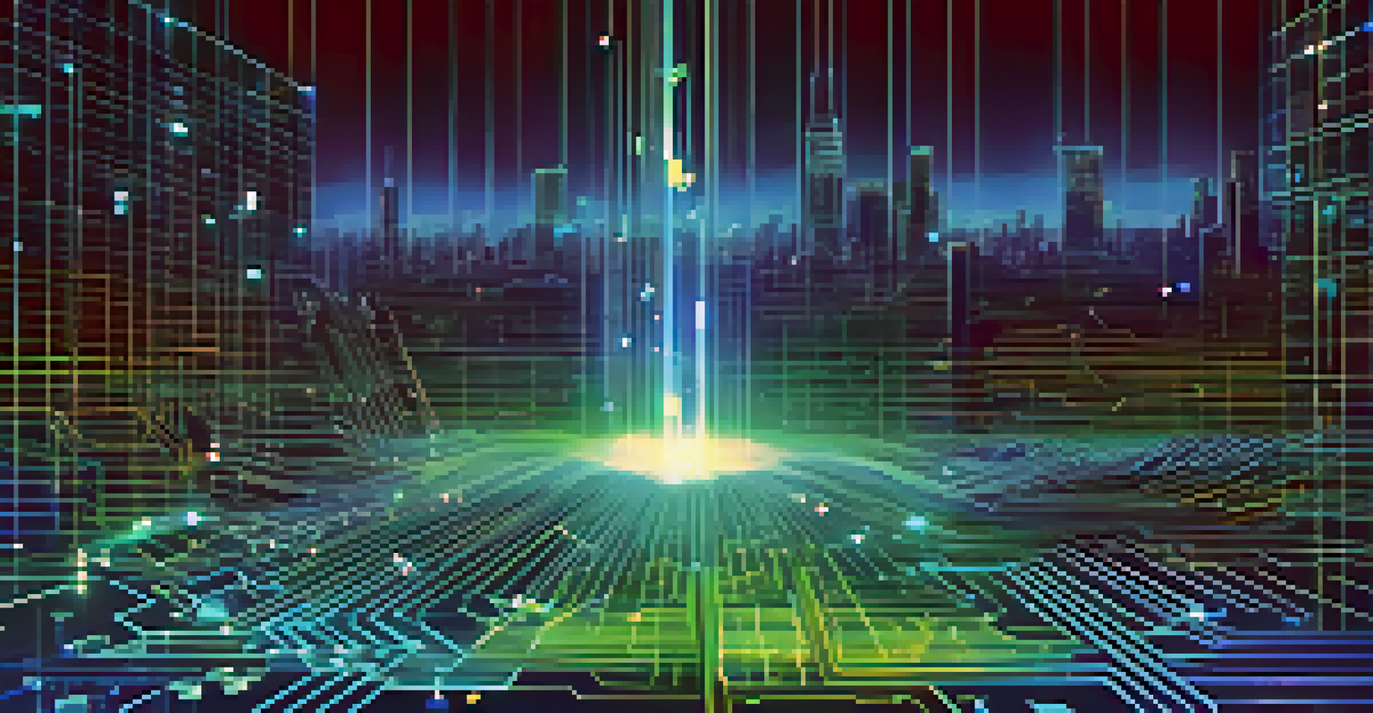 A close-up of dynamic code lines and glowing digital locks representing a smart contract execution on a blockchain.