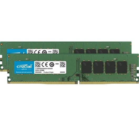 Crucial RAM 32GB Kit DDR4 3200MHz CL22 (or 2933MHz or 2666MHz) Desktop Memory CT2K16G4DFRA32A 3200MHz RAM can down clock to 2933MHz or 2666MHz if system specification only supports 2933MHz or 2666MHz