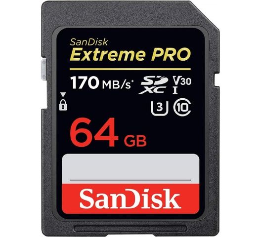 SanDisk 64GB Extreme PRO SDHC UHS-I Memory Card