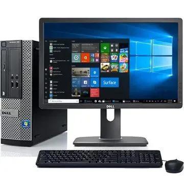 Complete Set with mouse and keyboard } Refurbished Dell OPTIPLEX 3020 INTEL CORE I5-4GB RAM, 500GB HDD-3.2GHz Desktop computer + 19" Monitor-Black Black M