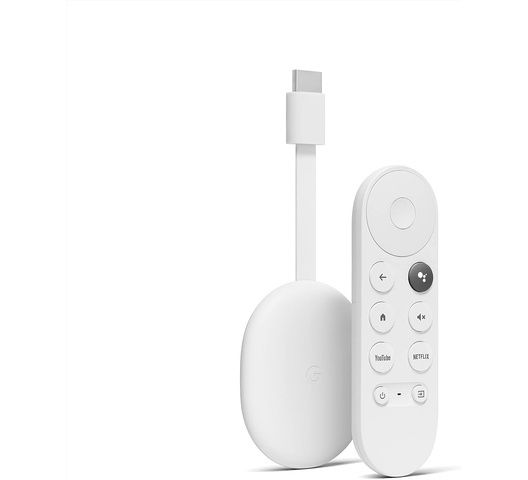 Google Chromecast with Google TV (HD) - Streaming Stick Entertainment on Your TV with Voice Search - Watch Movies, Shows, and Live TV in 1080p HD - Snow