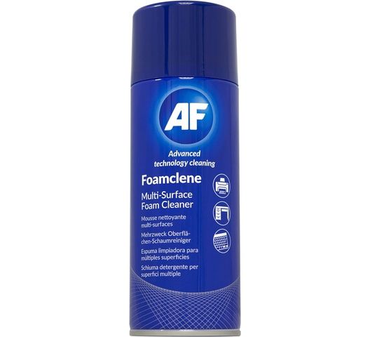 AF Foamclene - Anti-Static Foaming Cleaner Spray for Surfaces, Desks, White Boards, Carpet, Upholstery, Cars, Rubber etc.- Aerosol 300ml FCL300