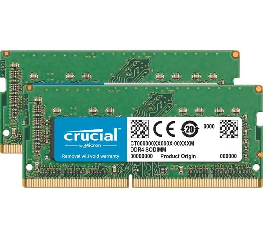 Crucial 8GB Laptop Single DDR4 2400/2166 MT/S (PC4-19200) SR x8 SODIMM 260-Pin Laptop Memory - CT8G4SFS824A