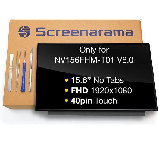 15.6 Slim 40 Pin Short Touch FHD NV156FHM-T01 V8.0 Screen