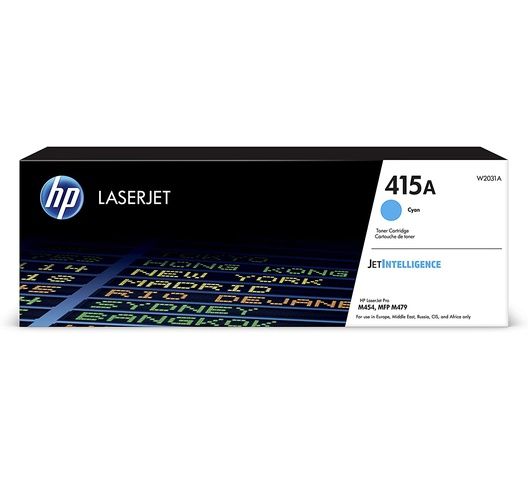 HP 415A - Cyan - original - LaserJet - toner cartridge (W2031A)- for Color LaserJet Pro M454, MFP M479,M470