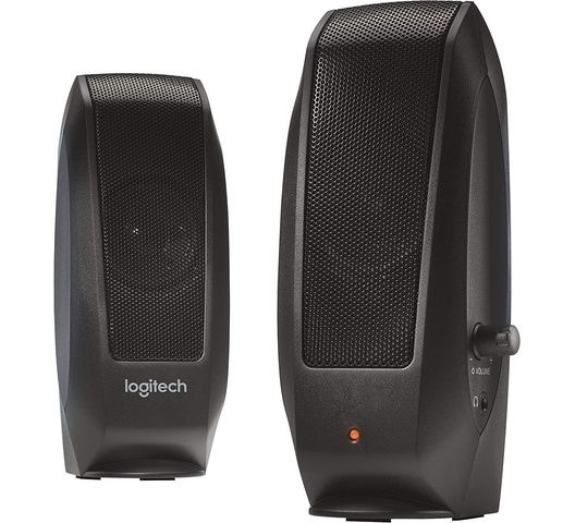   Logitech S120 2.0 Stereo Speakers, Black