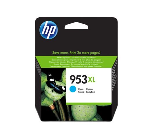 HP 953XL High Yield Cyan Original Ink Cartridge - F6U16AE