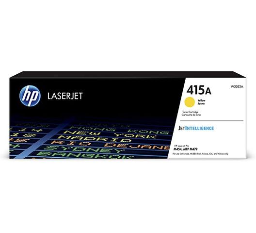  HP 415A - Yellow - original - LaserJet - toner cartridge (W2032A) - for Color LaserJet Pro M454, MFP M479,M470