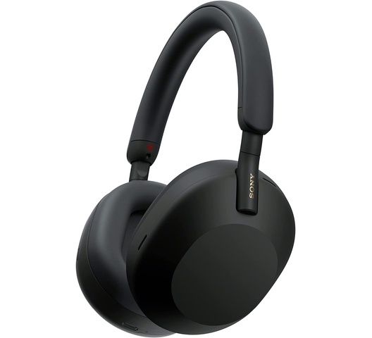 Sony WH-1000XM5 Wireless Industry Leading Headphones with Auto Noise Canceling Optimizer, Crystal Clear Hands-Free Calling, and Alexa Voice Control, Black