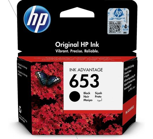 HP 653 Black Original Ink Advantage HP 653 Black Original Ink Advantage Cartridge