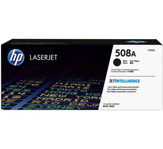 HP 508A Black Original LaserJet Toner Cartridge (CF360A) by HP