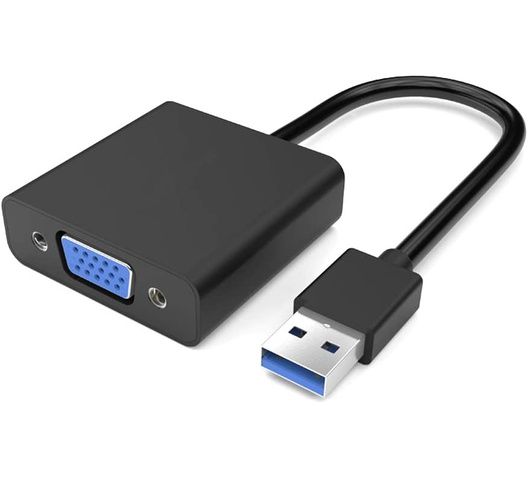 High Speed USB 3.0 to VGA Adapter Converter,Display Port to vga,Support Max Resolution 1080p for Windows 7/8/8.1/10 Desktop Laptop PC Monitor Projector HDTV