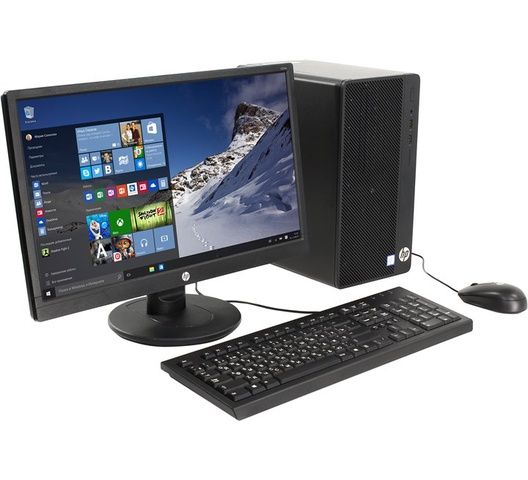 HP 290 G4 Micro Tower PC- Intel Core i5-4GB RAM-1TB HDD-10500, 3.4GHz, 18.5 Inch, Eng Keyboard, DOS, Black