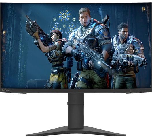 Lenovo G27c-10 27 inch FHD Curved Gaming Monitor (VA Panel, 165Hz, 1ms, HDMI, DP, FreeSync, Metal Stand) - Tilt/ Lift Stand-66A3GACBUK