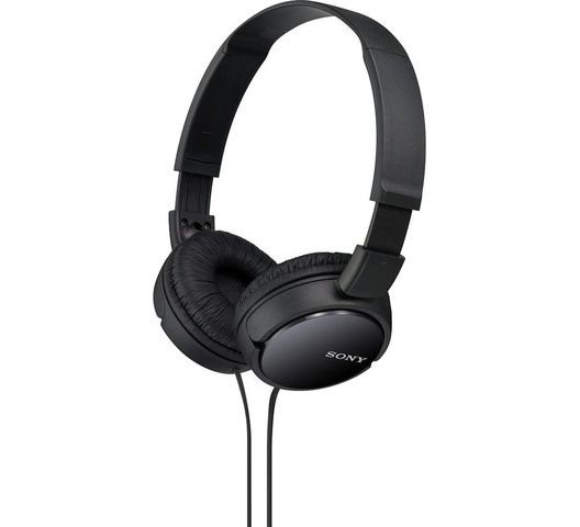  Sony MDR-ZX110AP On-Ear Headphones with Microphone (Black) by SONY