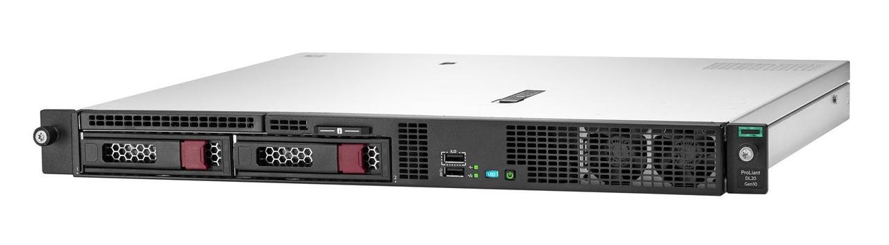  HP Proliant DL20 Gen10 (1)Intel® Xeon® E-2236 (6 core, 3.4 GHz, 80W), 32GB (2x16GB) UDIMM 2666 MT/s, 1TB HDD, 4 SFF SAS HDD Bays, NO Optical Drive,