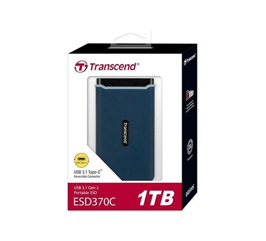 Transcend 1TB SSD USB 3.1 Gen 2 USB Type-C ESD370C Portable SSD Solid State Drive