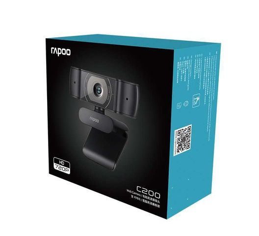 Rapoo C200 | 720p HD Webcam | Super wide Angle with Microphone