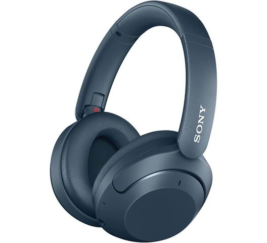   Sony WH-XB910N Extra BASS Noise Cancelling Headphones, Wireless Bluetooth Over The Ear Headset with Microphone and Alexa Voice Control, Blue by SONY