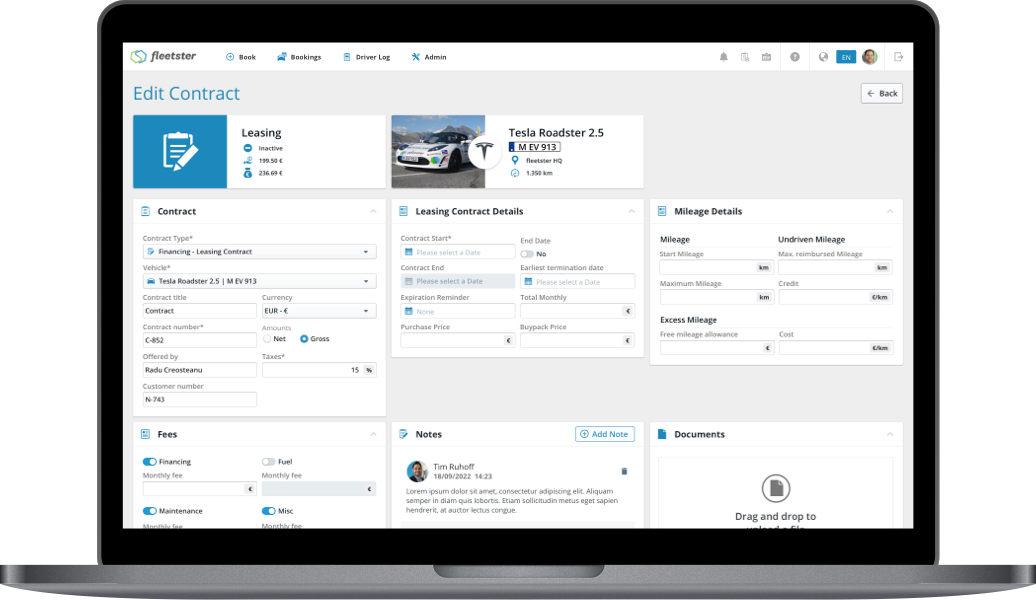 Vehicle Management Software from fleetster - the Fleet Management Pro Package 