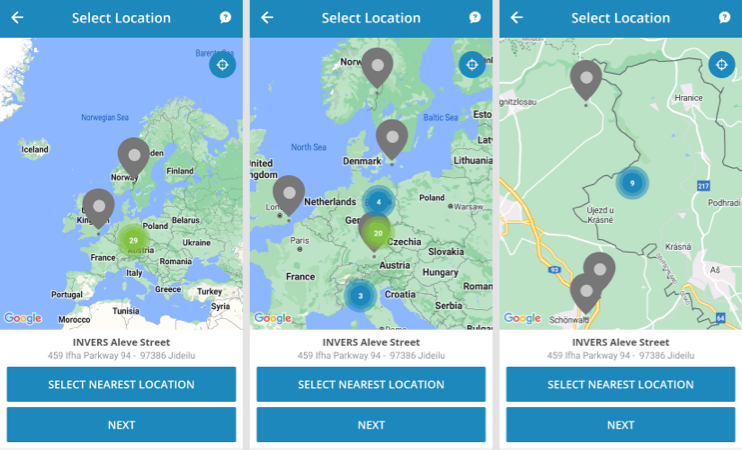 Mapa de localización móvil mejorado 