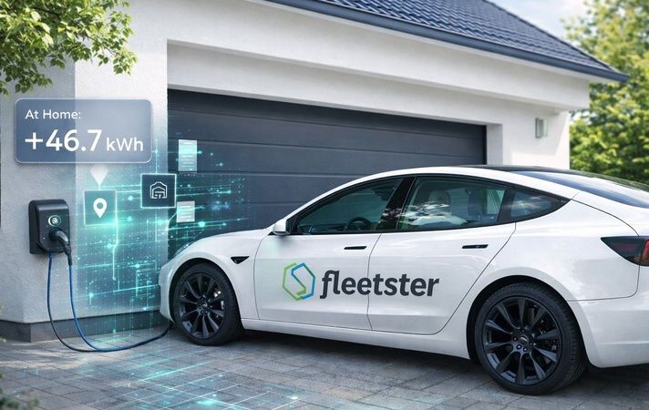 fleetster Home Charging dashboard – overview of home charging sessions