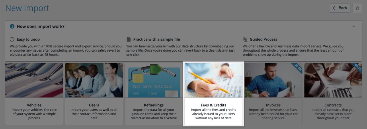 Advanced import for Fees and Credits 