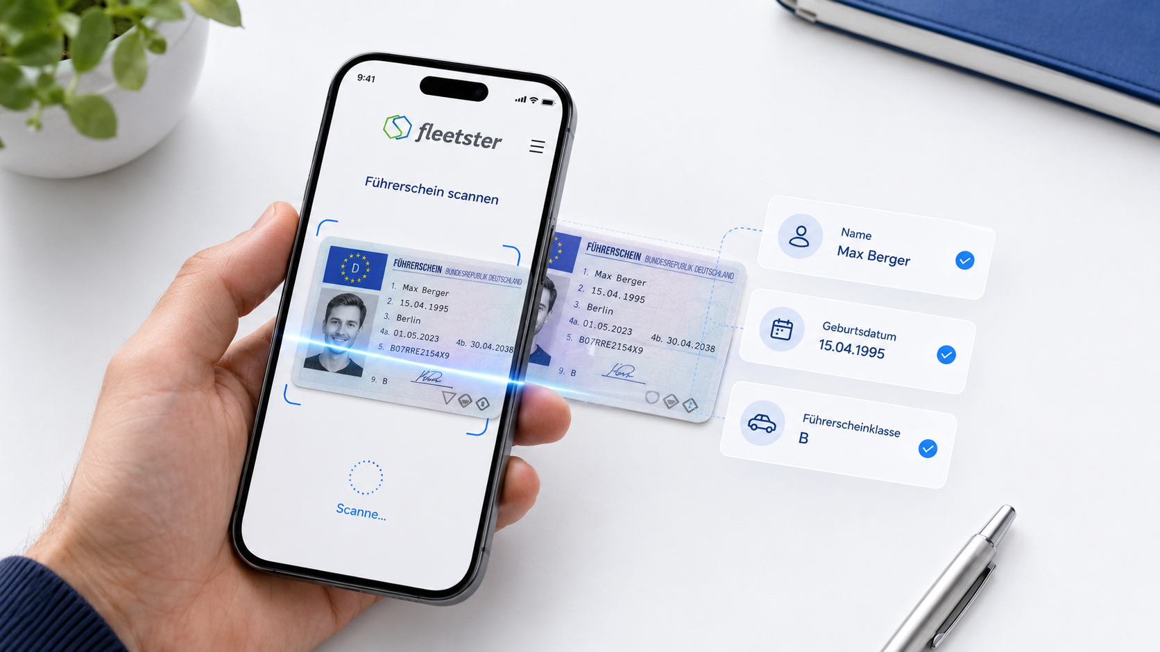 fleetster automatische Führerscheinkontrolle