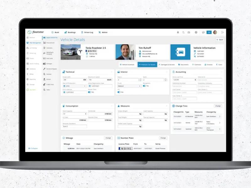 Digital Vehicle File Fleet Management