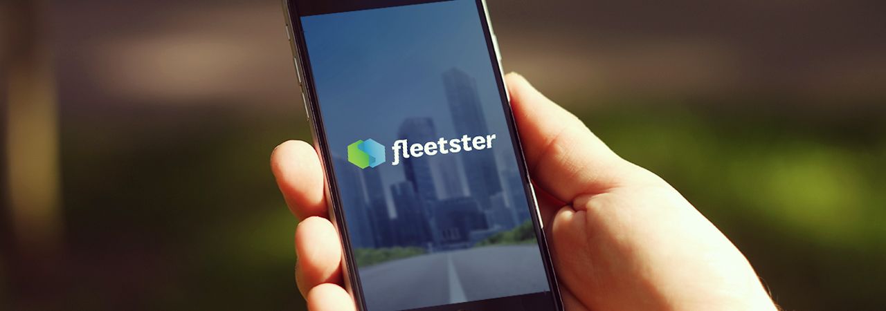 Start der mobilen App von fleetster 