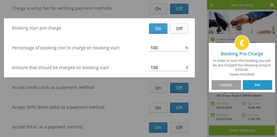 Return credit automatically for pre-charged bookings