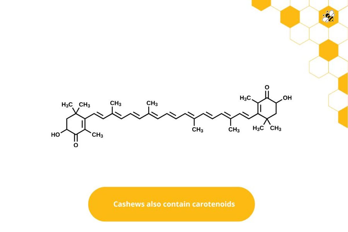 Cashews also contain carotenoids