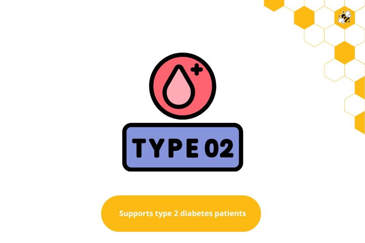 Supports type 2 diabetes patients