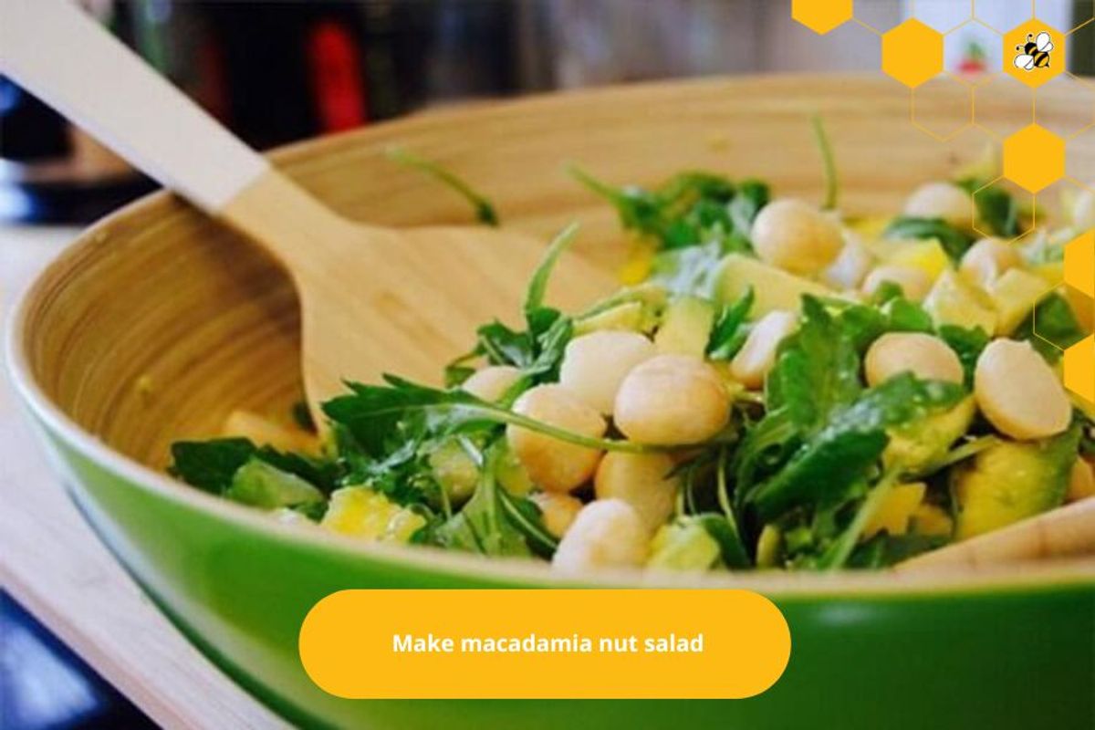 Make macadamia nut salad