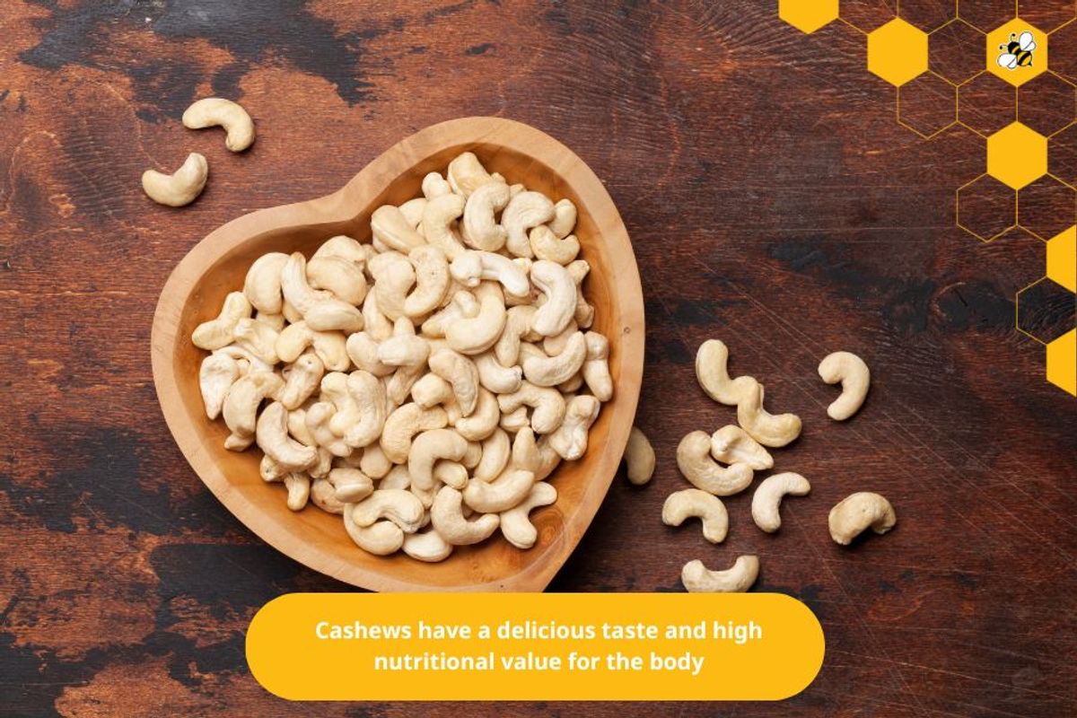 Cashews have a delicious taste and high nutritional value for the body