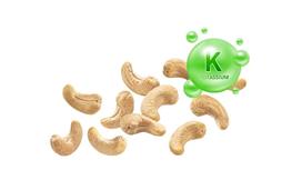 Do cashews contain potassium? How much potassium is in cashews?