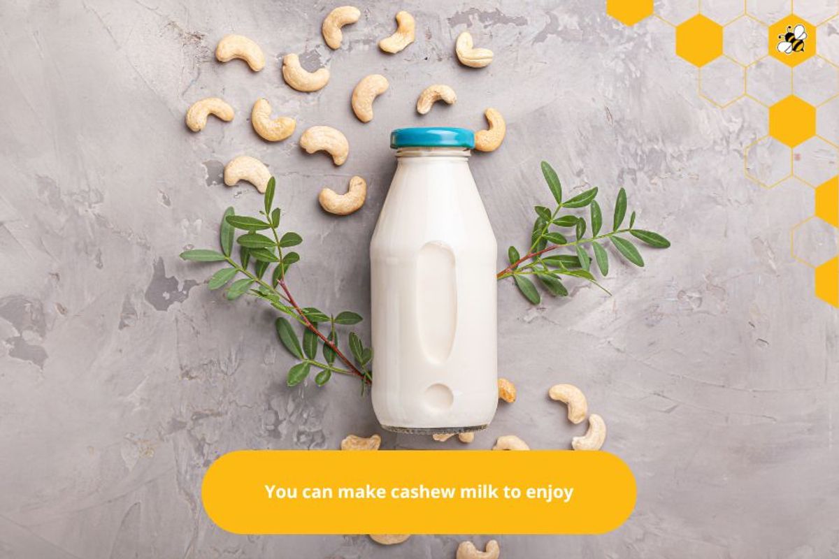 You can make cashew milk to enjoy